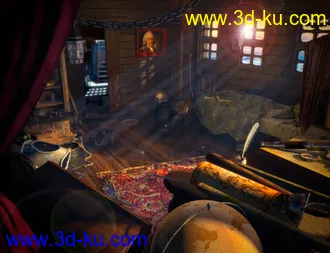 3D打印模型Pirate Cabin的图片