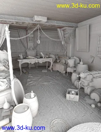 3D打印模型Pirate Cabin的图片