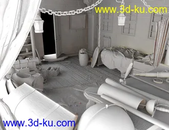 3D打印模型Pirate Cabin的图片