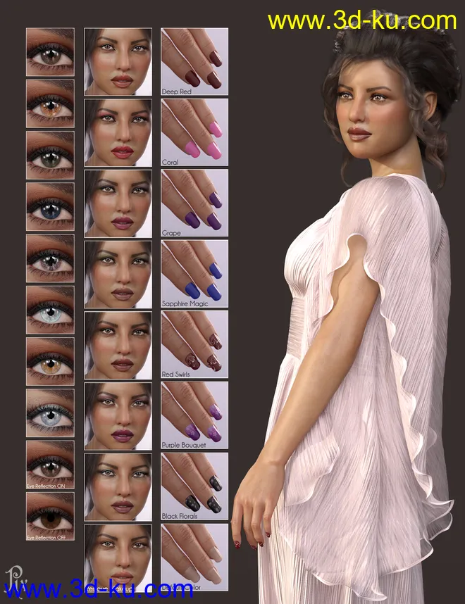 Pix Prisha HD for Genesis 8 Female模型的图片13