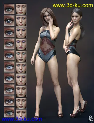 3D打印模型Pix Rayne HD for Genesis 8 Female的图片