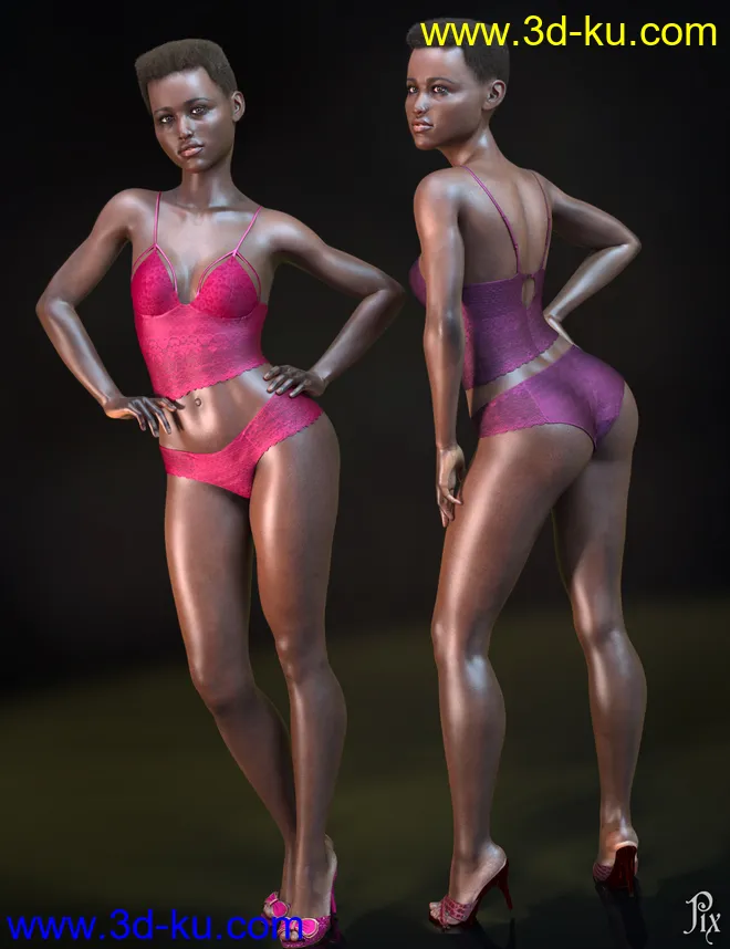 Pix Twylite HD for Genesis 8 Female模型的图片5