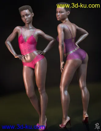 3D打印模型Pix Twylite HD for Genesis 8 Female的图片