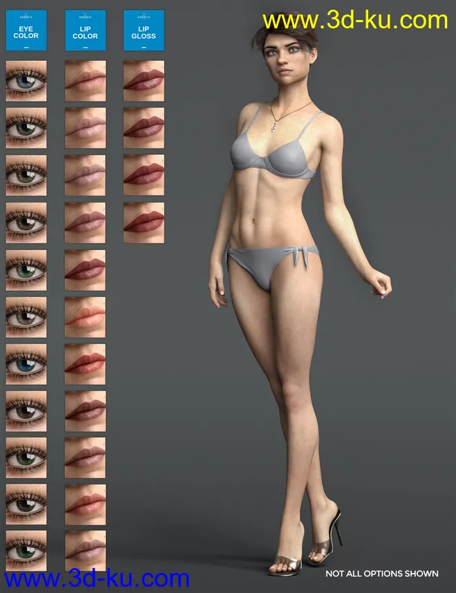 Pixel HD for Genesis 8 Female模型的图片10
