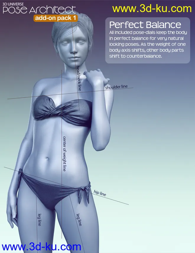 Pose Architect Add-on Pack 1 for Genesis 8 Female(s)模型的图片3