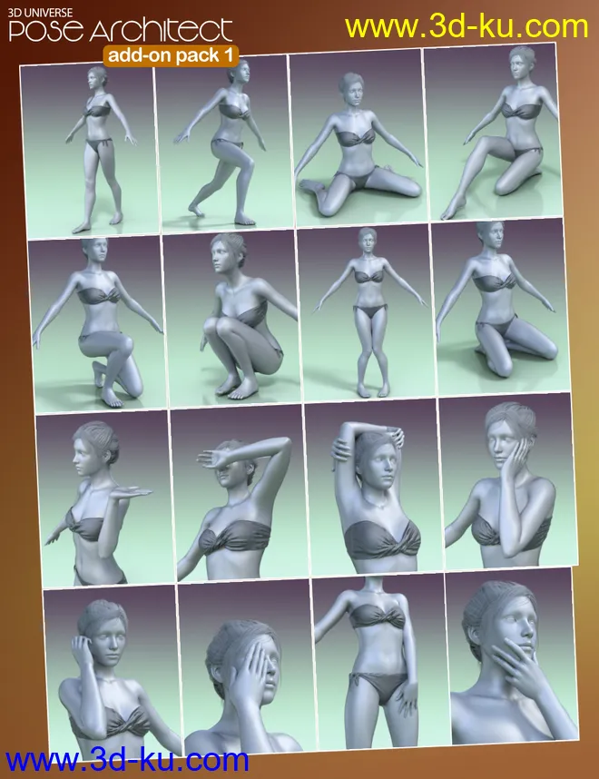 Pose Architect Add-on Pack 1 for Genesis 8 Female(s)模型的图片5