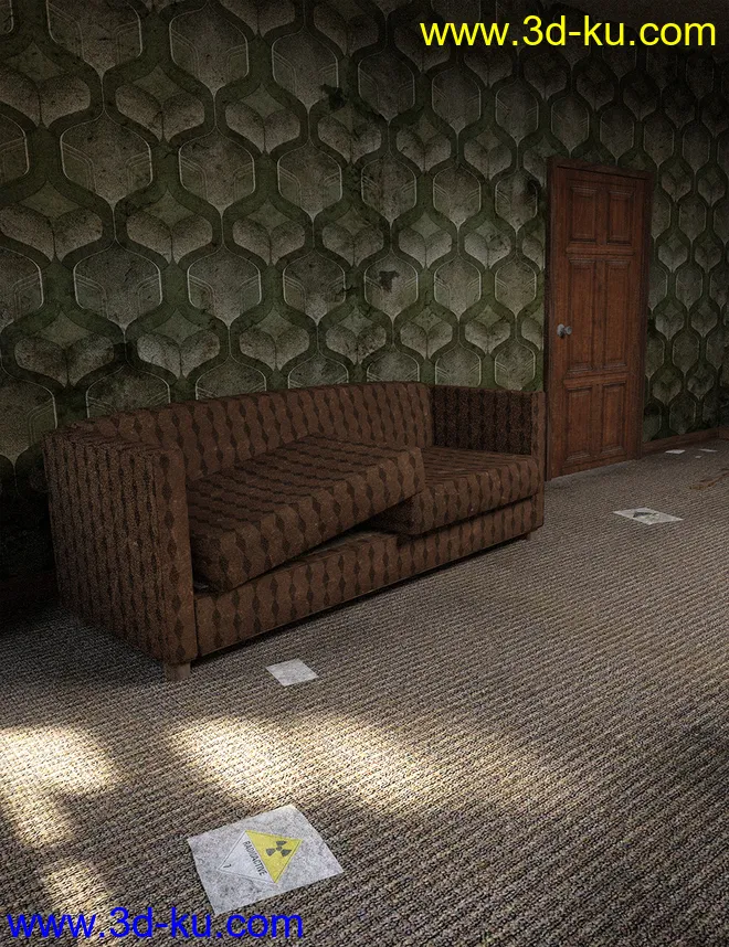 Post Apocalyptic Living Room模型的图片2