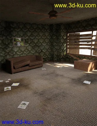 3D打印模型Post Apocalyptic Living Room的图片