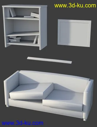 3D打印模型Post Apocalyptic Living Room的图片