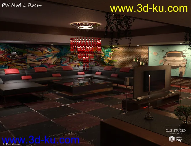 PW Mod Living Room模型的图片6