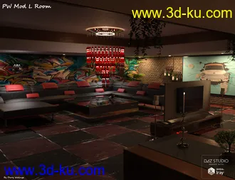 3D打印模型PW Mod Living Room的图片