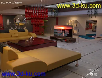 3D打印模型PW Mod Living Room的图片
