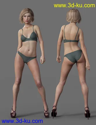 3D打印模型Queenie HD for Genesis 8 Female的图片