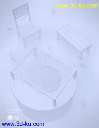 3D打印模型Ranch Campfire Scene的图片