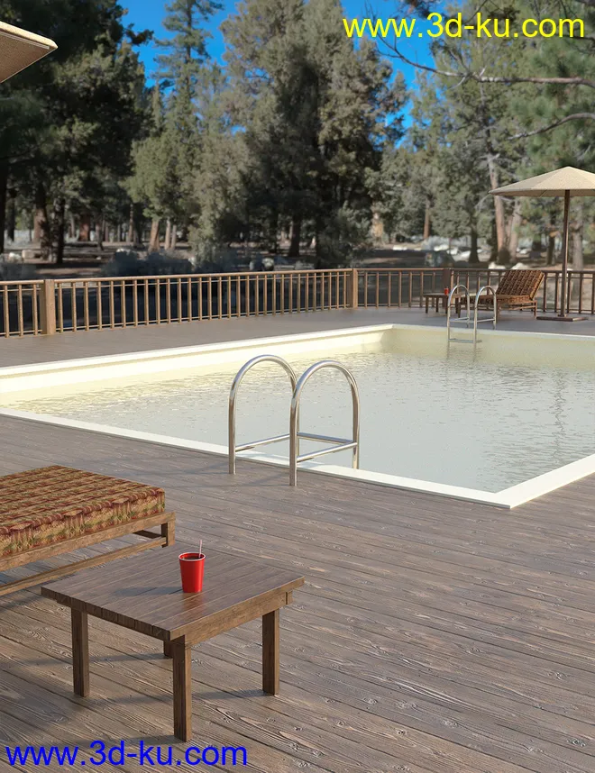 Ranch Pool Deck模型的图片1