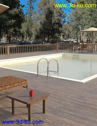 3D打印模型Ranch Pool Deck的图片