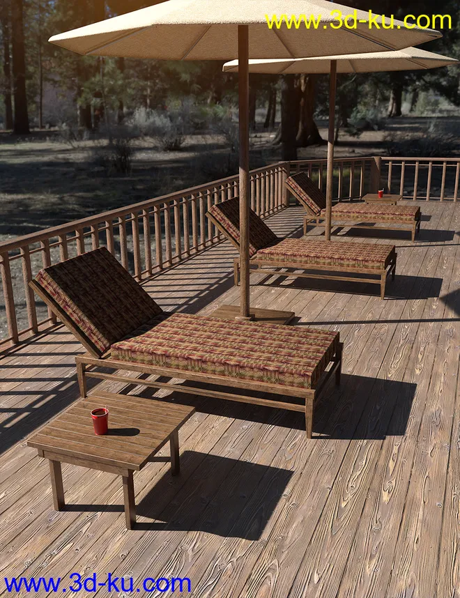 Ranch Pool Deck模型的图片2