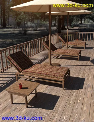 3D打印模型Ranch Pool Deck的图片