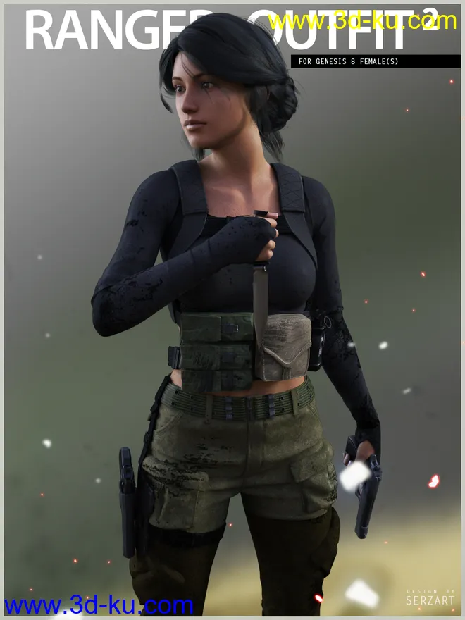 Ranger Outfit 2 for Genesis 8 Female模型的图片1