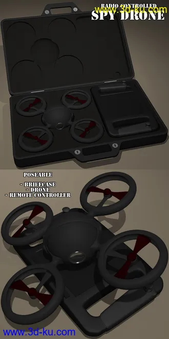 3D打印模型RC Spy Drone的图片