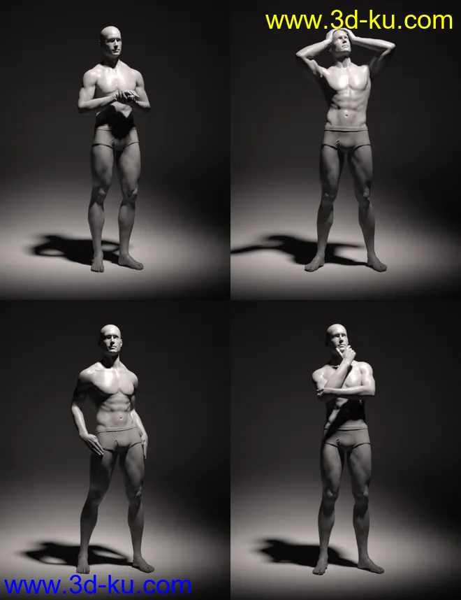 Real Pinup Poses and Lights for Genesis 8 Male(s)模型的图片3