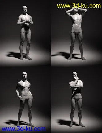 3D打印模型Real Pinup Poses and Lights for Genesis 8 Male(s)的图片