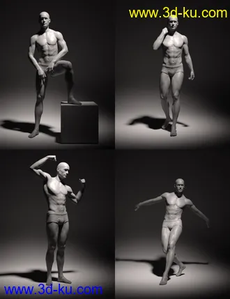 3D打印模型Real Pinup Poses and Lights for Genesis 8 Male(s)的图片