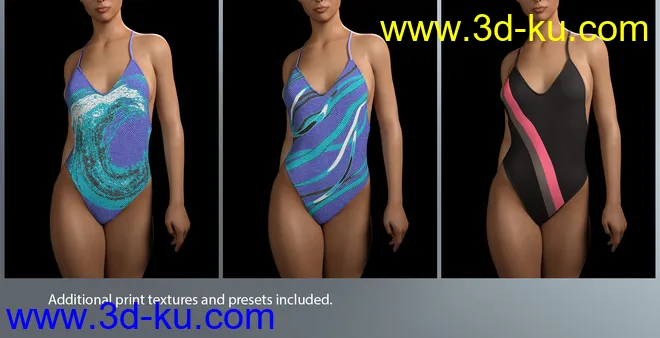RealFit One Piece for Genesis 8 Females模型的图片9
