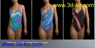 3D打印模型RealFit One Piece for Genesis 8 Females的图片