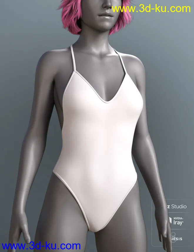 RealFit One Piece for Genesis 8 Females模型的图片12