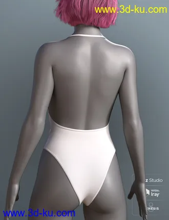 3D打印模型RealFit One Piece for Genesis 8 Females的图片