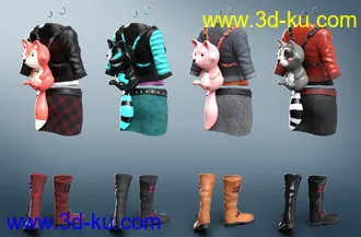 3D打印模型Renardeau Outfit Textures的图片