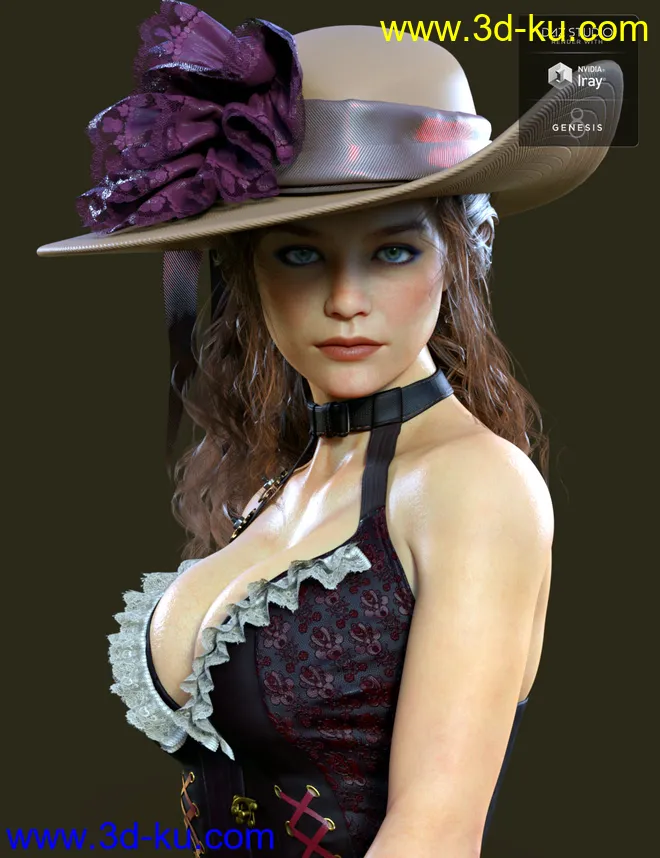 Rhogue HD for Genesis 8 Female模型的图片4