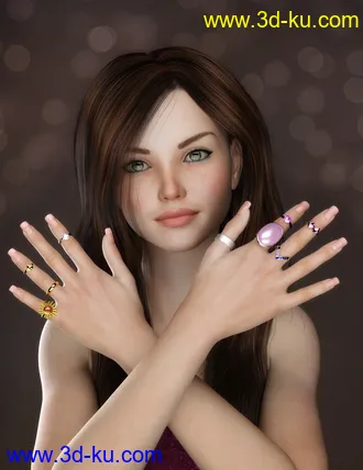 3D打印模型Rings and Things for Genesis 3 Female(s)的图片