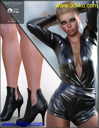 3D打印模型Rockin Romper Outfit for Genesis 3 Female(s)的图片