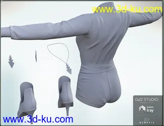 3D打印模型Rockin Romper Outfit for Genesis 3 Female(s)的图片