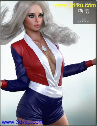 3D打印模型Rockin Romper Outfit for Genesis 3 Female(s)的图片