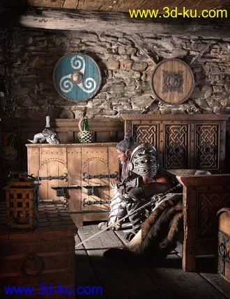 3D打印模型ROG Medieval Fantasy Bedroom的图片