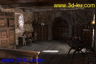3D打印模型ROG Medieval Fantasy Bedroom的图片