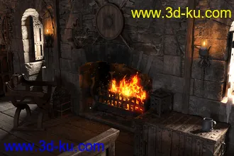 3D打印模型ROG Medieval Fantasy Bedroom的图片
