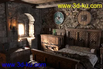 3D打印模型ROG Medieval Fantasy Bedroom的图片