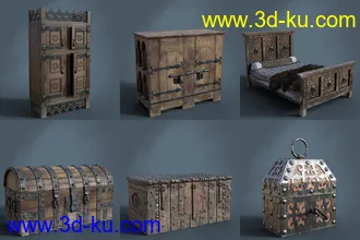 3D打印模型ROG Medieval Fantasy Bedroom的图片