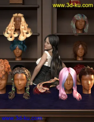 3D打印模型RSSY Hair Converter from Genesis to Genesis 8 Female的图片