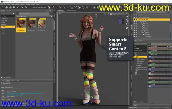 RSSY Hair Converter from Genesis to Genesis 8 Female模型的图片4