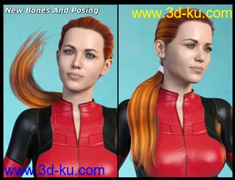 3D打印模型RSSY Hair Converter from Genesis to Genesis 8 Female的图片