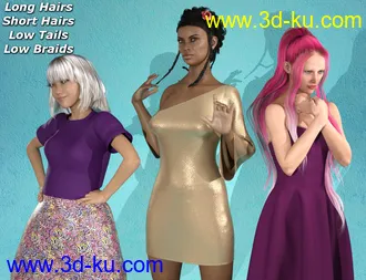 3D打印模型RSSY Hair Converter from Victoria 4 to Genesis 8 Female的图片