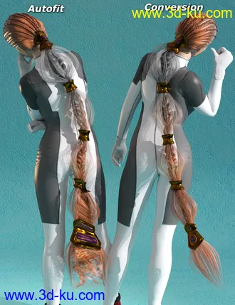 3D打印模型RSSY Hair Converter from Victoria 4 to Genesis 8 Female的图片