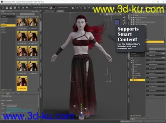 3D打印模型RSSY Hair Converter from Victoria 4 to Genesis 8 Female的图片