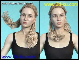 3D打印模型RSSY Hair Converter from Victoria 4 to Genesis 8 Female的图片