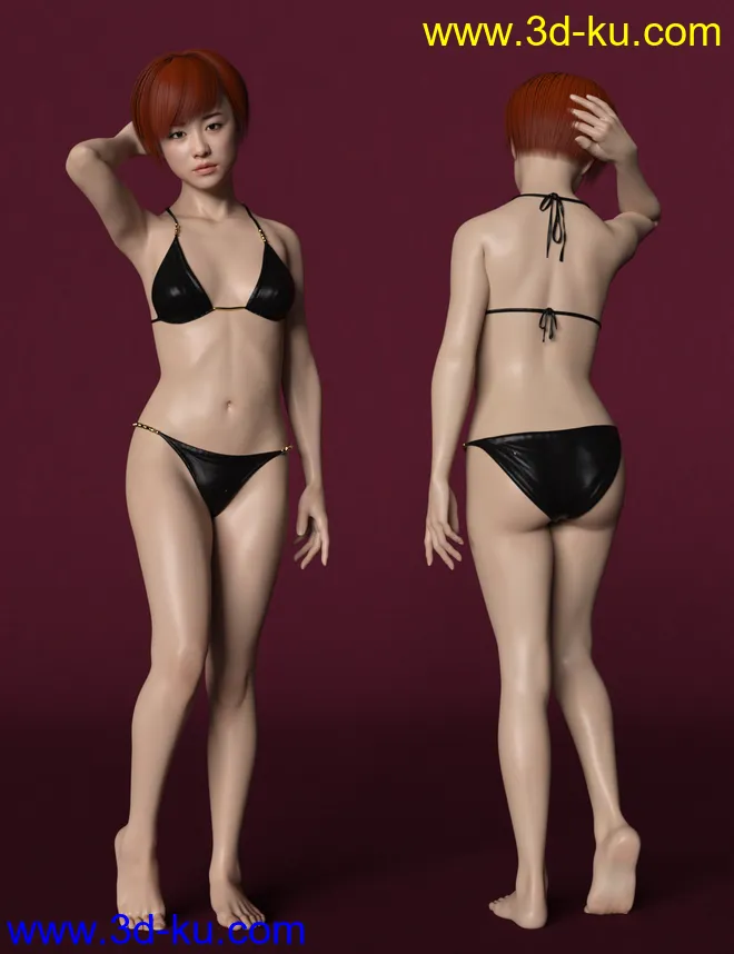 Saya HD Character And Hair for Genesis 8 Female模型的图片3